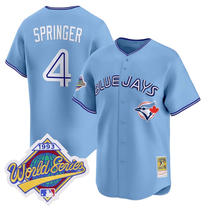 George Springer Jersey #4 Toronto Blue Jays 1993 World Series Throwback