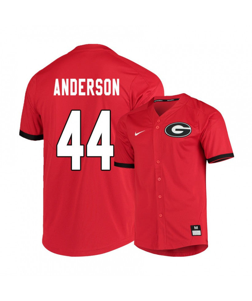 Georgia Bulldogs 44 Ben Anderson Red Elite College Baseball Jersey