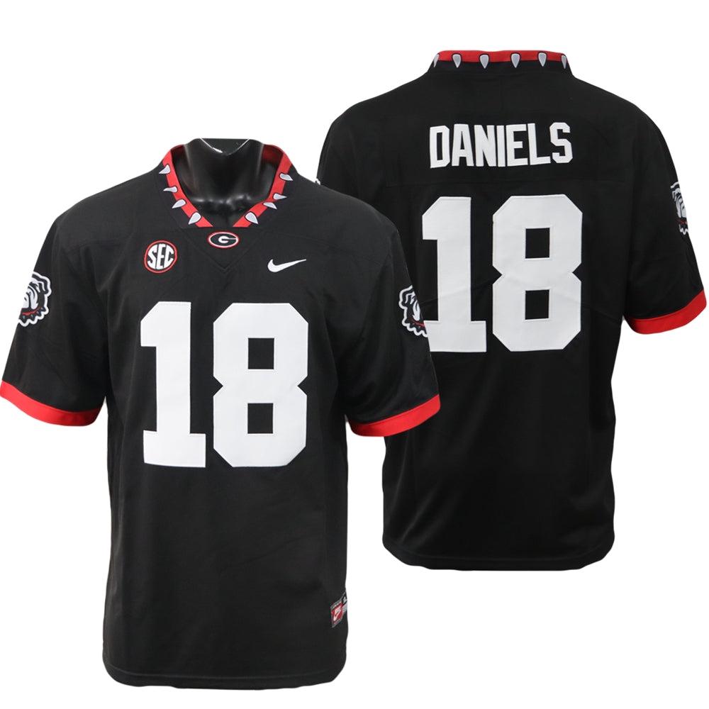 Georgia Bulldogs JT Daniels Jersey #18 College Football Game Black