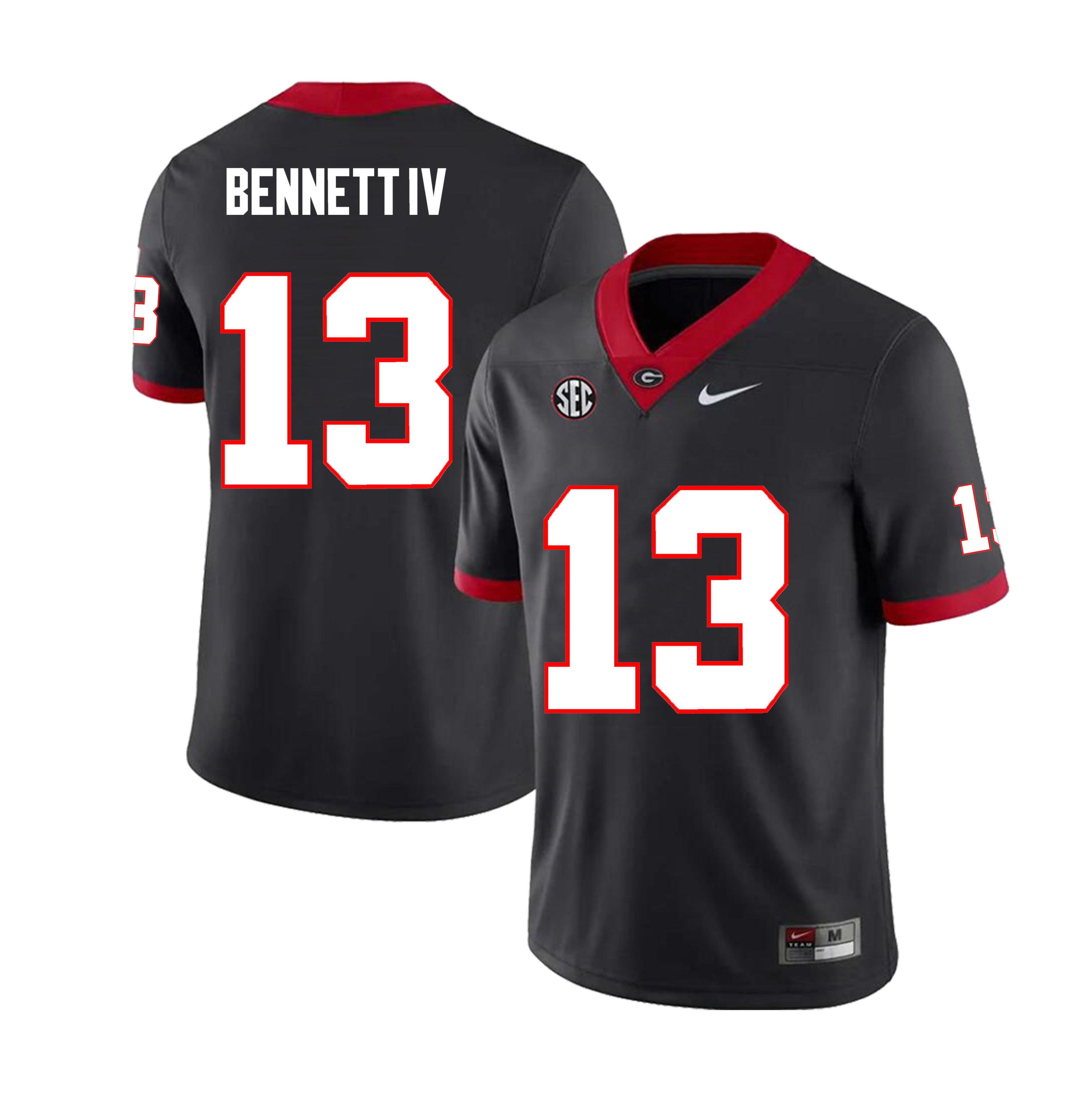 Georgia Bulldogs Stetson Bennett IV Jersey #13 College Football Game Black