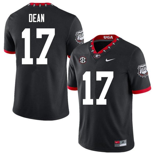 Georgia Bulldogs #17 Nakobe Dean Game College Football Jersey Black