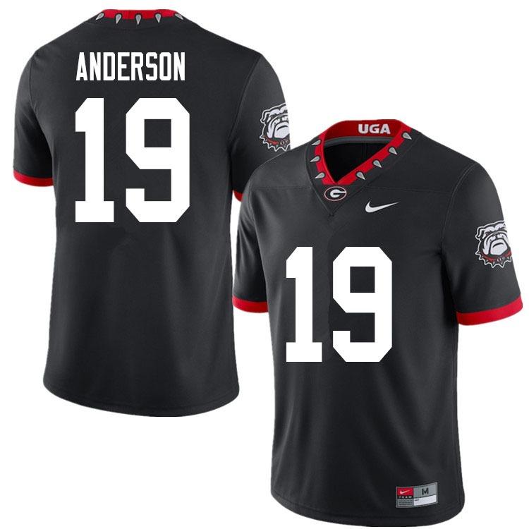 Georgia Bulldogs #19 Adam Anderson Game College Football Jersey Black