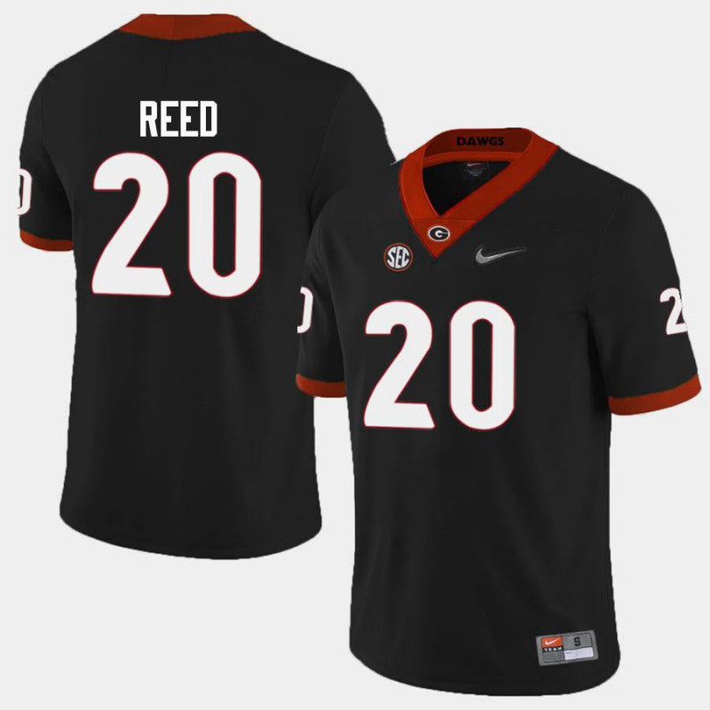 Georgia Bulldogs #20 J.R. Reed College Football Jersey Limited Black