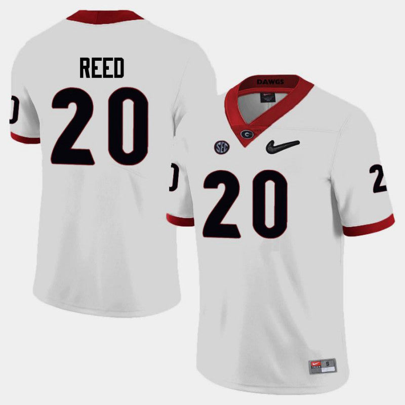 Georgia Bulldogs #20 J.R. Reed College Football Jersey Limited White