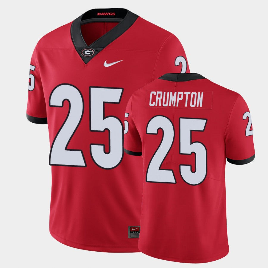 Georgia Bulldogs #25 Ahkil Crumpton Red Limited Jersey