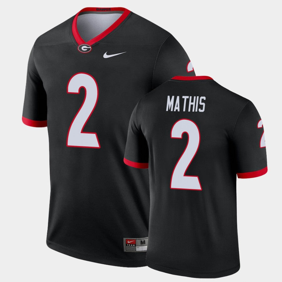 Georgia Bulldogs #2 DWan Mathis Black Legend Alternate Jersey