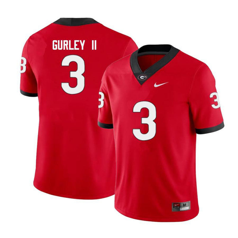 Georgia Bulldogs #3 Todd Gurley II College Football Jersey Limited Red