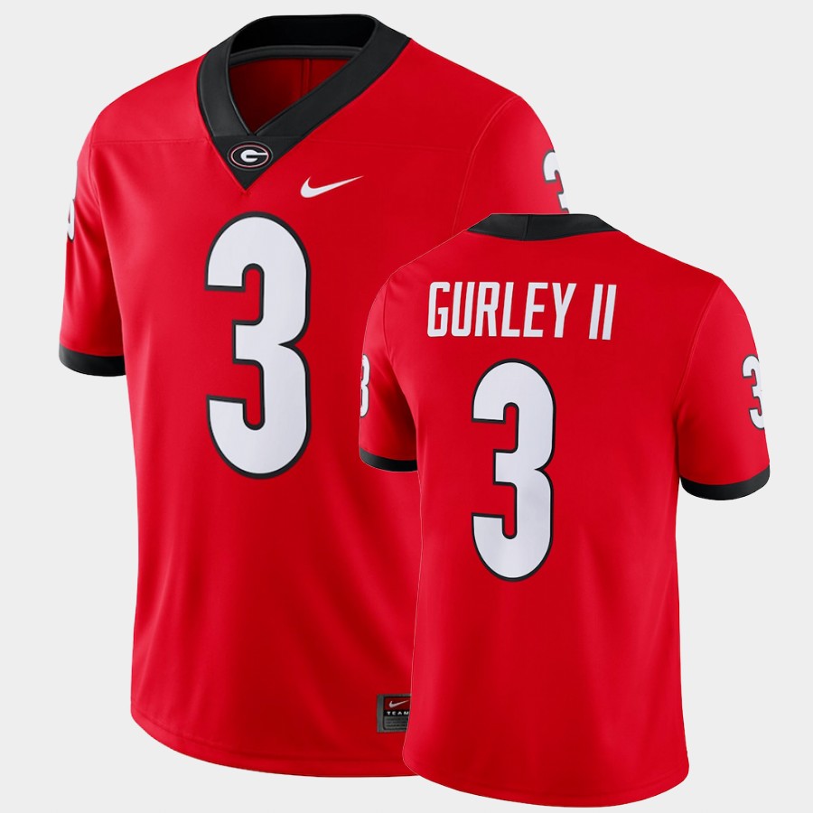 Georgia Bulldogs #3 Todd Gurley II Red Game College Football Jersey