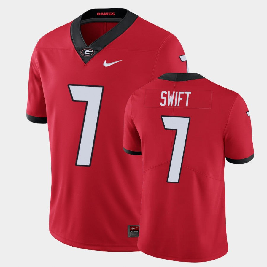 Georgia Bulldogs #7 DAndre Swift Red Limited Jersey