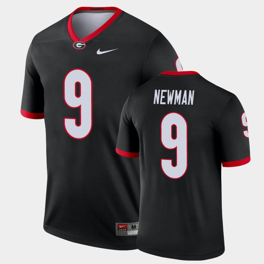 Georgia Bulldogs #9 Jamie Newman Black Legend Alternate Jersey