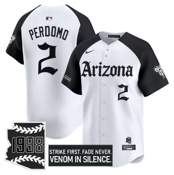 Geraldo Perdomo Jersey #2 Arizona Diamondbacks Gothic Desert Fang Edition