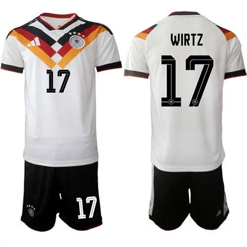 Germany #17 WIRTZ Jerseys National Team x World Cup 2026 Home White On Field Soccer