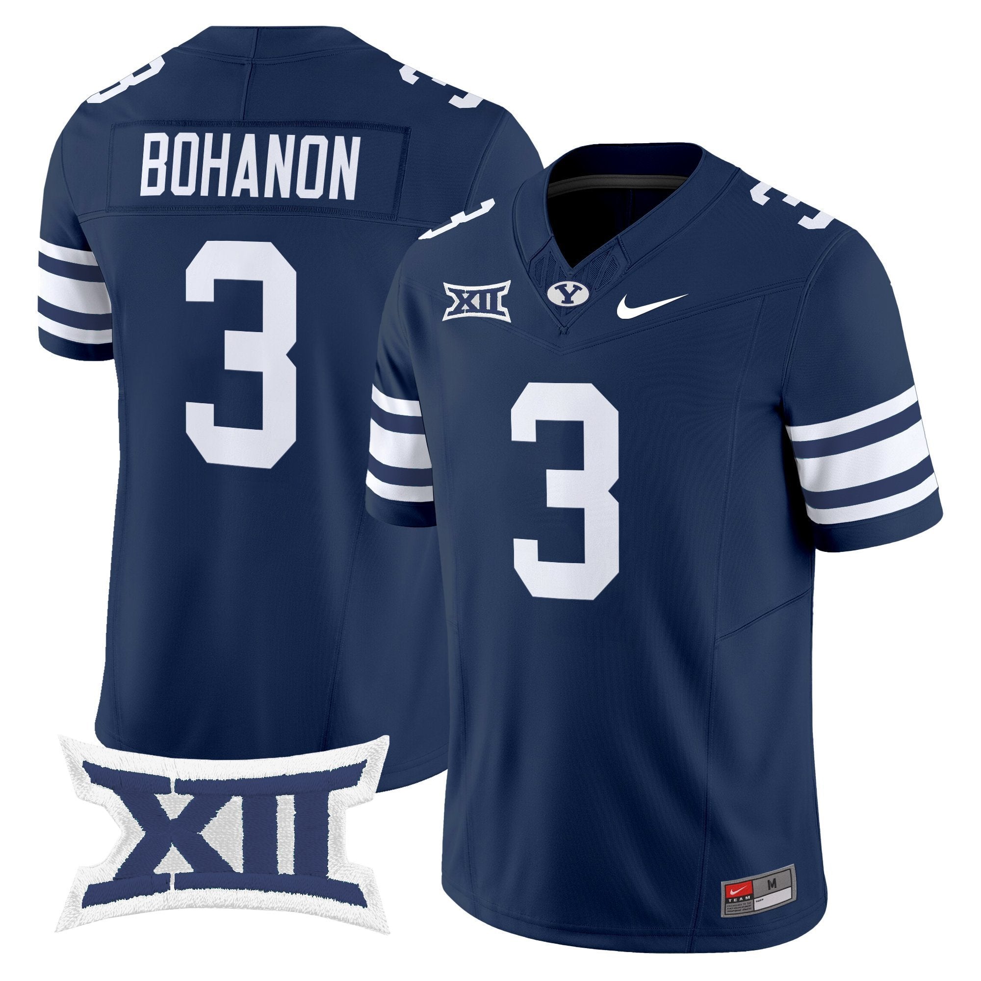 Gerry Bohanon Jersey #3 BYU Cougars 2025 Vapor Limited Stitched Navy