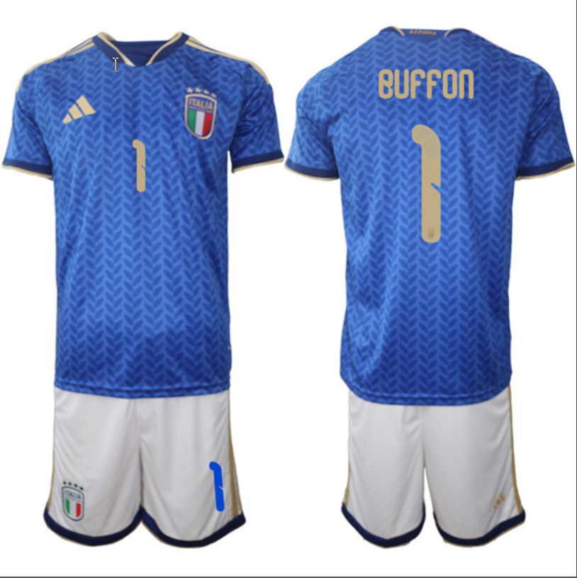 Gianluigi Buffon Jersey #1 Italy 2025-26 Blue Home Soccer Suit
