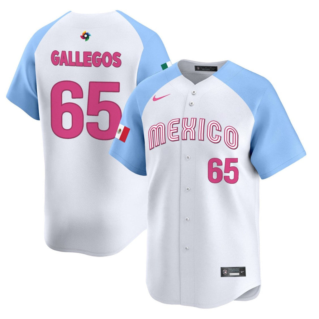 Giovanny Gallegos Jersey #65 Projected Team Mexico World Baseball Classic 2023 Style 2026 Roster