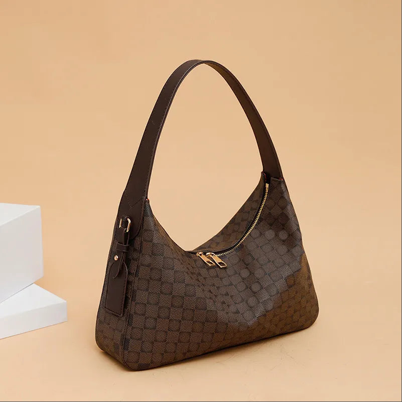 Designer Bag Women’s Luxury Shoulder Bag Retro Apricot Leather Purse