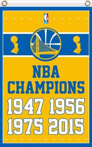 Golden State Warriors Champions All Styles Flag 3X5Ft Polyester Banner USA Digital Print