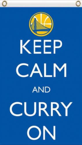 Golden State Warriors Keep Calm and Gurry On Flag 3X5Ft Polyester Banner USA Digital Print