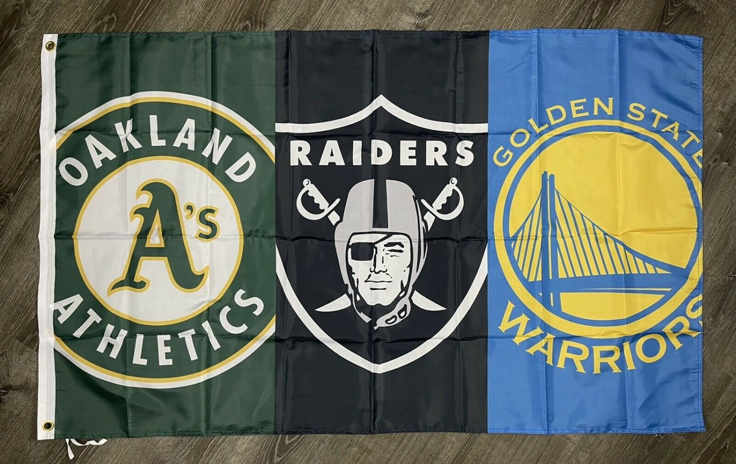 Golden State Warriors Raiders Athletics Flag 3x5 ft Banner Man-Cave