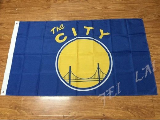 Golden State Warriors The City Blue Flag 3X5Ft Polyester Banner USA Digital Print