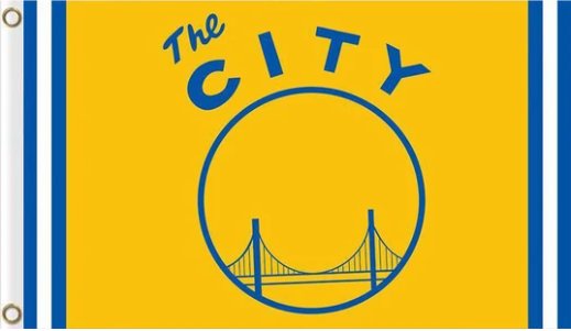 Golden State Warriors The City Flag 3X5Ft Polyester Banner USA Digital Print