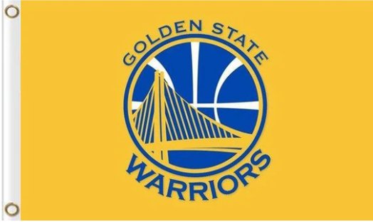 Golden State Warriors Yellow Flag 3X5Ft Polyester Banner USA Digital Print