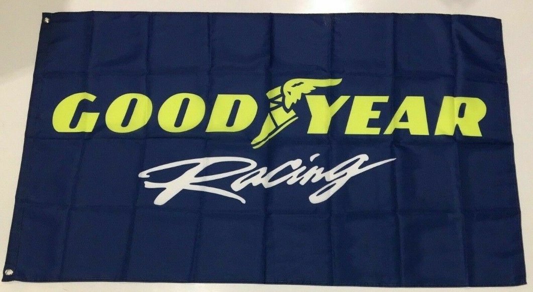 Good Year Racing Banner Flag - Car Tyres Tires Wheels Rubber Workshop Mechanic 3x5ft