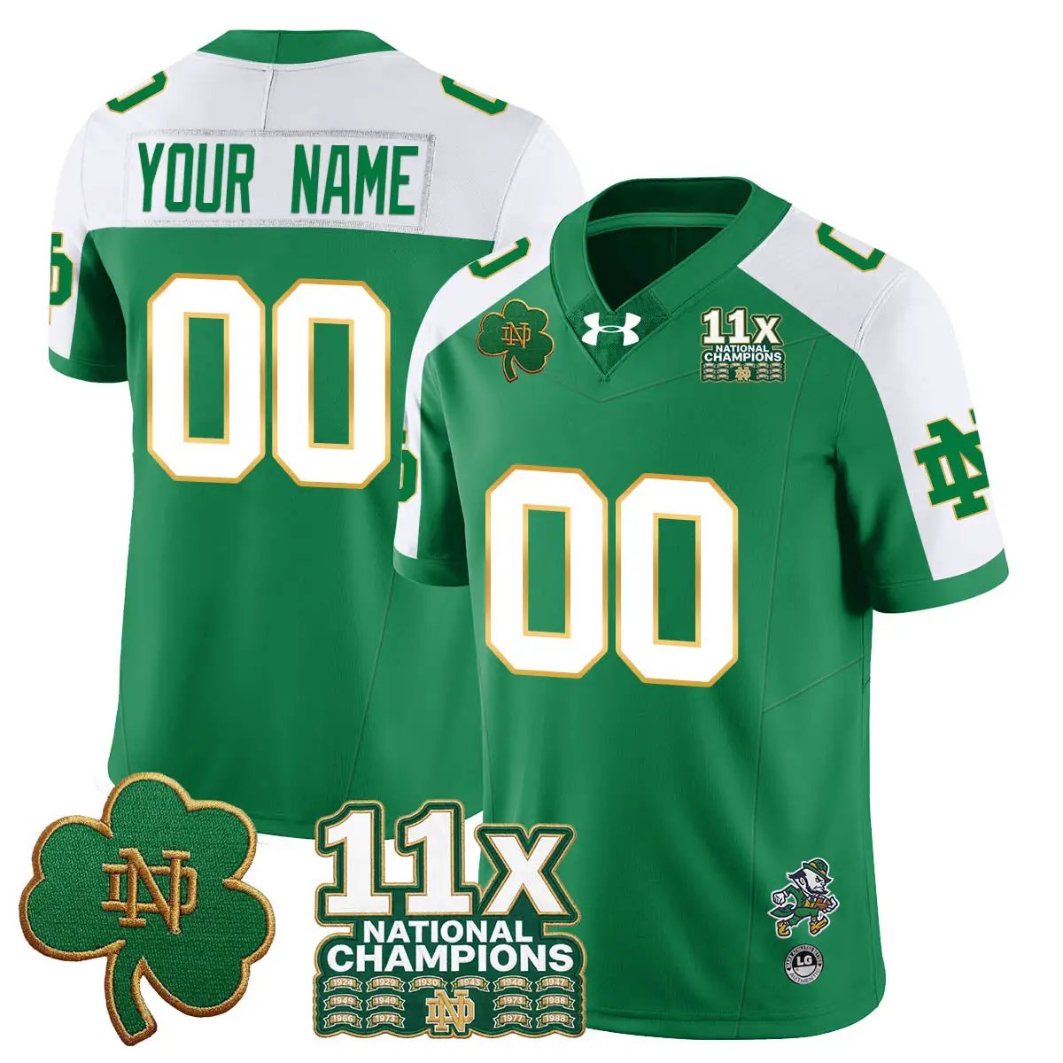 Men Notre Dame 11x-Time Football National Champions Vapor Limited Jersey