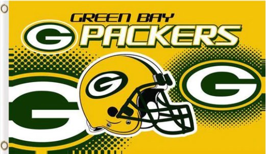 Green Bay Packers Club Logo Flag 3X5 Ft Polyester Banner USA 90x150cm