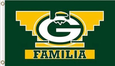 Green Bay Packers Familia Flag 3X5 Ft Polyester Banner USA 90x150cm