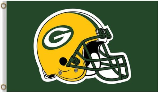 Green Bay Packers Helmet Flag 3X5 Ft Polyester Banner USA 90x150cm