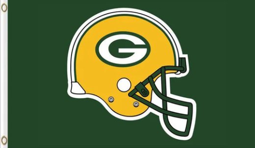 Green Bay Packers Helmet Yellow Flag 3X5 Ft Polyester Banner USA 90x150cm