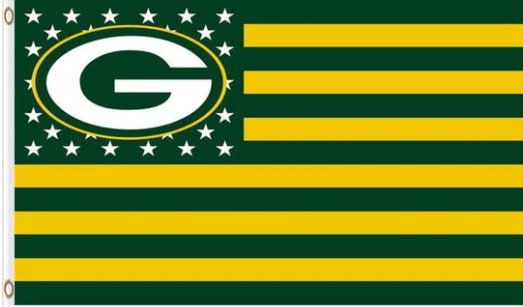 Green Bay Packers Star Flag 3X5 Ft Polyester Banner USA 90x150cm