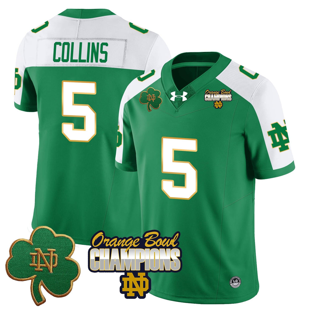 Men Notre Dame Fighting Irish 2025 Orange Bowl Champions Jersey  - All Stitched
