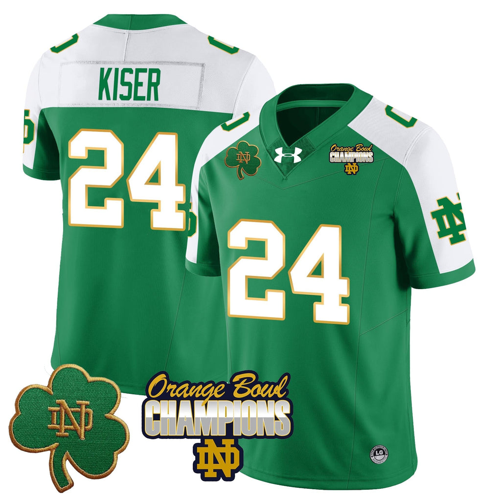 Men Notre Dame Fighting Irish 2025 Orange Bowl Champions Jersey  - All Stitched
