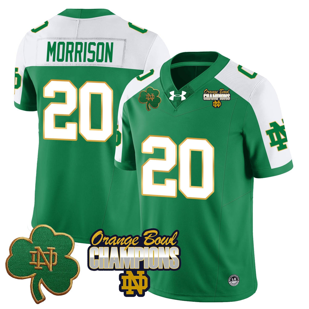 Men Notre Dame Fighting Irish 2025 Orange Bowl Champions Jersey  - All Stitched