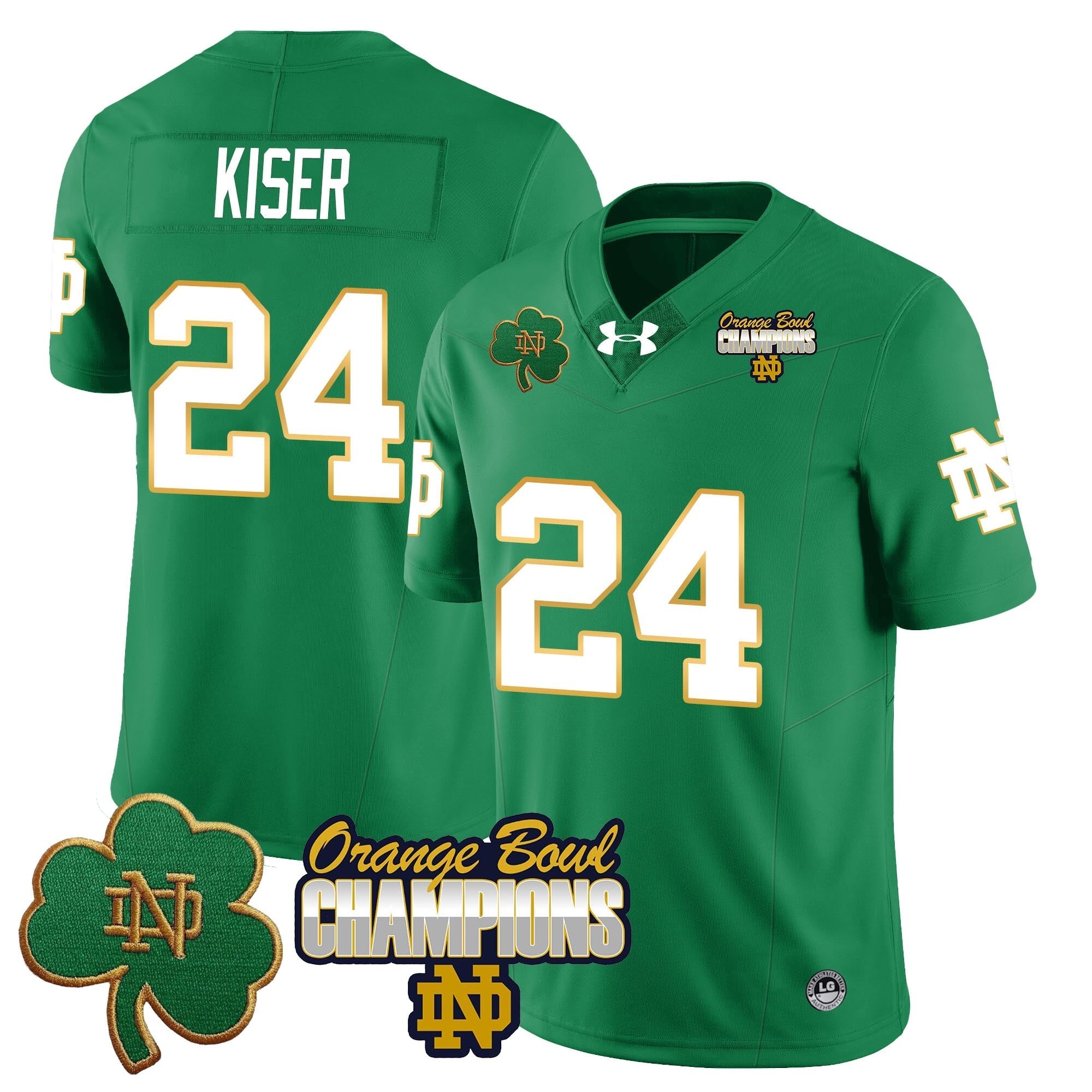 Men Notre Dame Fighting Irish 2025 Orange Bowl Champions Jersey  - All Stitched