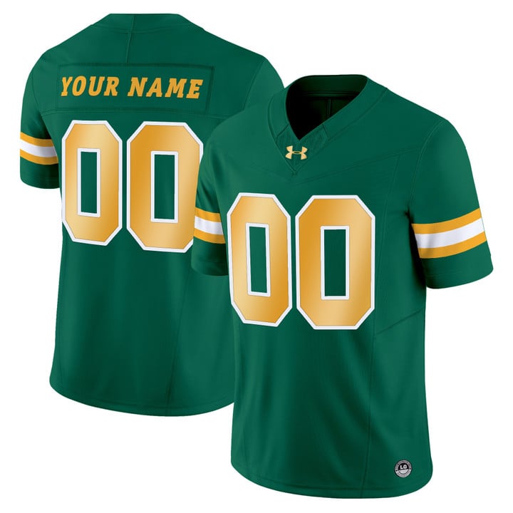 Custom North Dakota State Bison Jersey Name, Number Limited Stitched Green