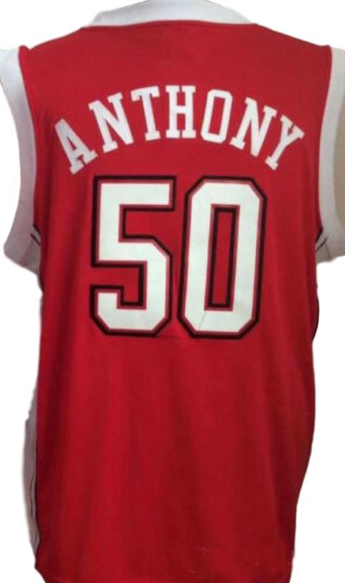 Greg Anthony Jersey #50 Unlv College Basketball Sewn Red