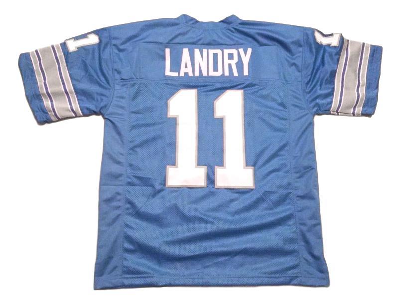 Greg Landry Jersey #11 Custom Unsigned Football Stitched Blue