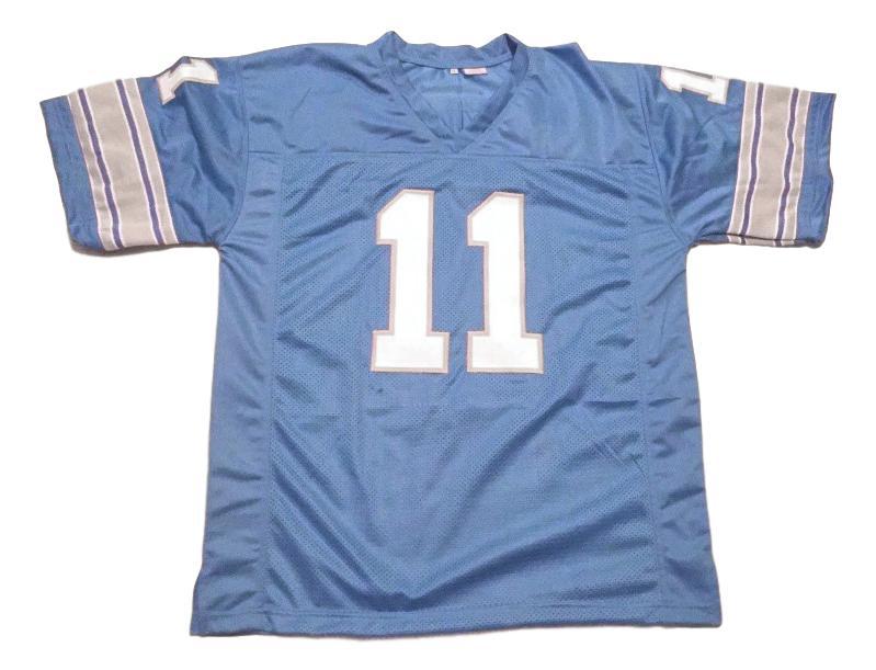 Greg Landry Jersey #11 Custom Unsigned Football Stitched Blue