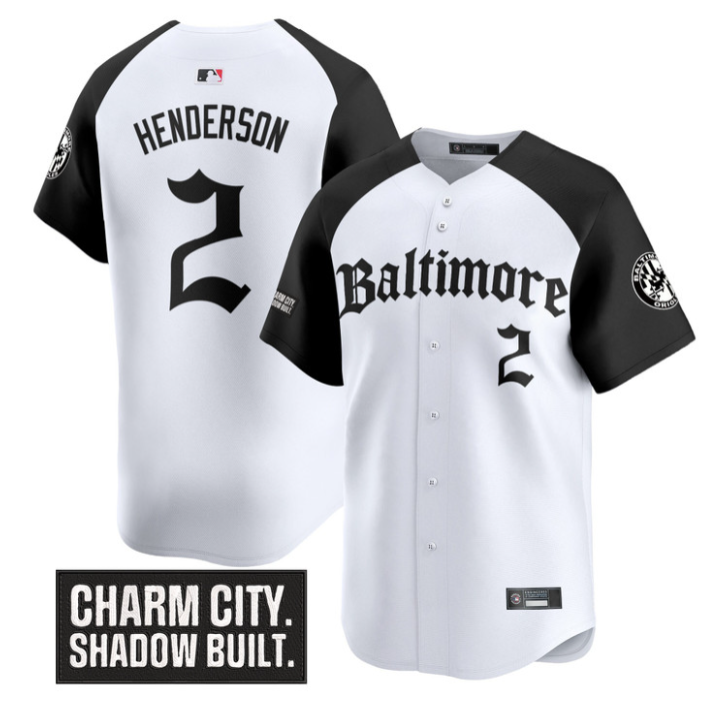 Gunnar Henderson Jersey #2 Baltimore Orioles Gothic Harbor Edition Alternate