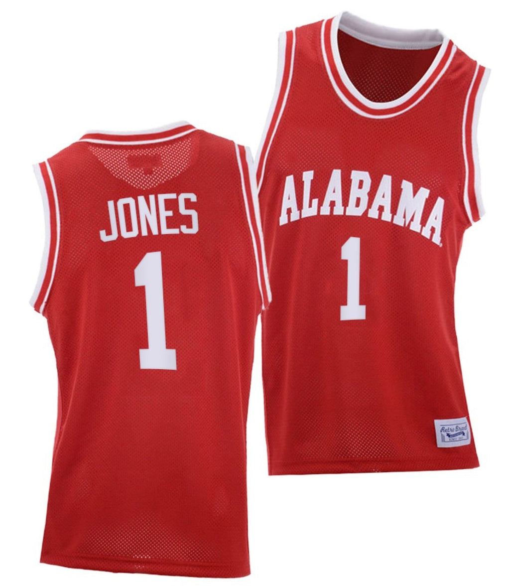 Herbert Jones Jersey Alabama Crimson Tide College Basketball Red Throwback #1