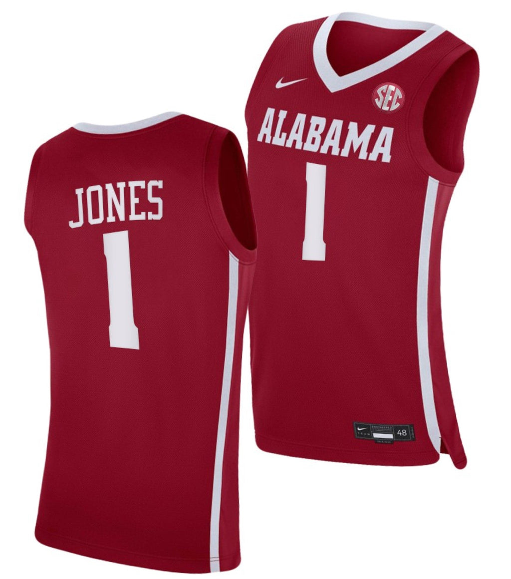 Herbert Jones Jersey Alabama Crimson Tide College Basketball Crimson #1