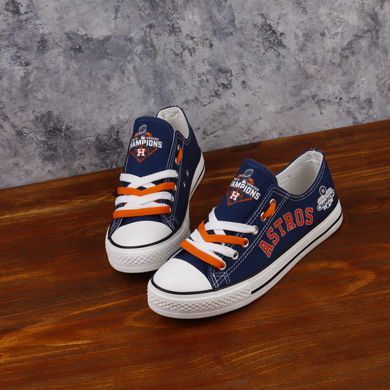 Houston Astros Limited Print MLB Baseball Fans Low Top Canvas Shoes Sport Sneakers T-DAC97L