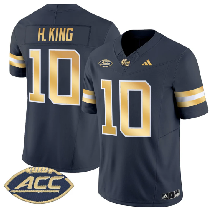 Haynes King Jersey #10 Georgia Tech Yellow Jackets 2025 Stitched