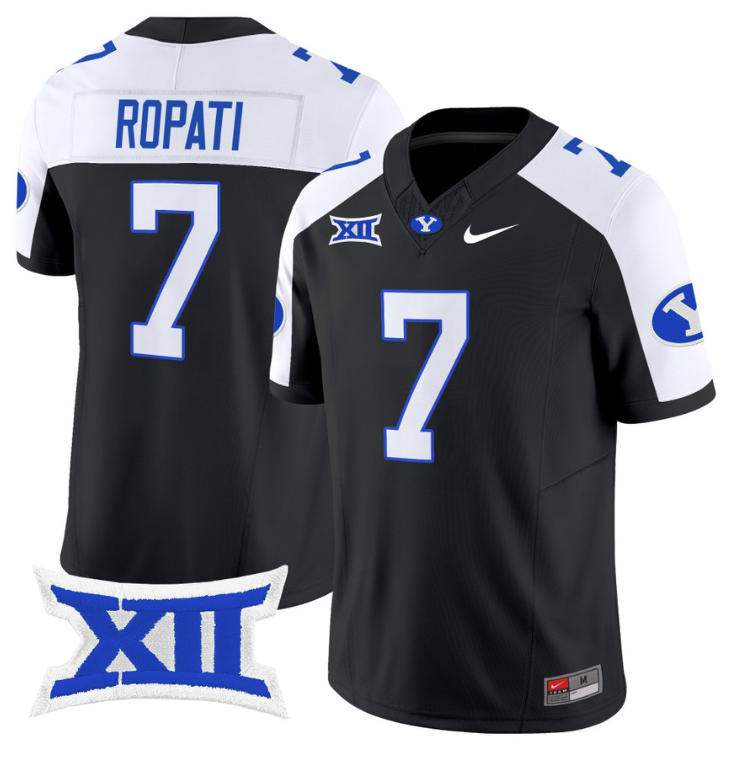 Hinckley Ropati Jersey #7 BYU Cougars Vapor Limited College Football Stitched Black Alternate