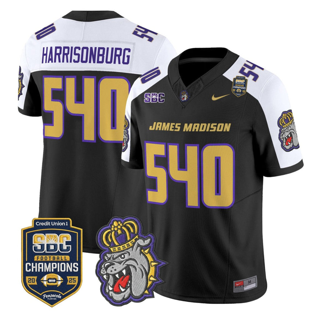 Harrisonburg Jersey #540 James Madison Dukes 2025 SBC Champions Stitched