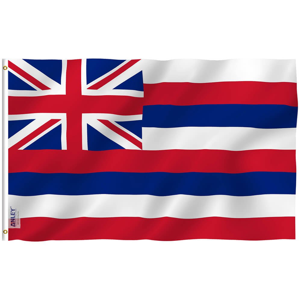 Hawaii State Flag - Hawaiian HI Flag with Brass Grommets 3X5Ft Banner USA