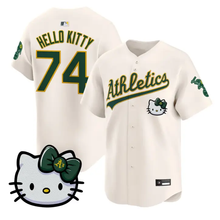 Hello Kitty Jersey #74 Athletics Hello Kitty Vapor Premier Stitched